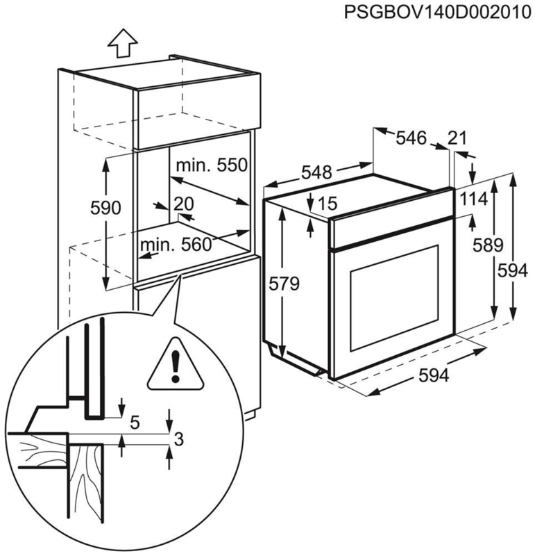 AEG SenseCook Pyrolyse Backofen mit Kerntemperatursensor (BPE742220B)