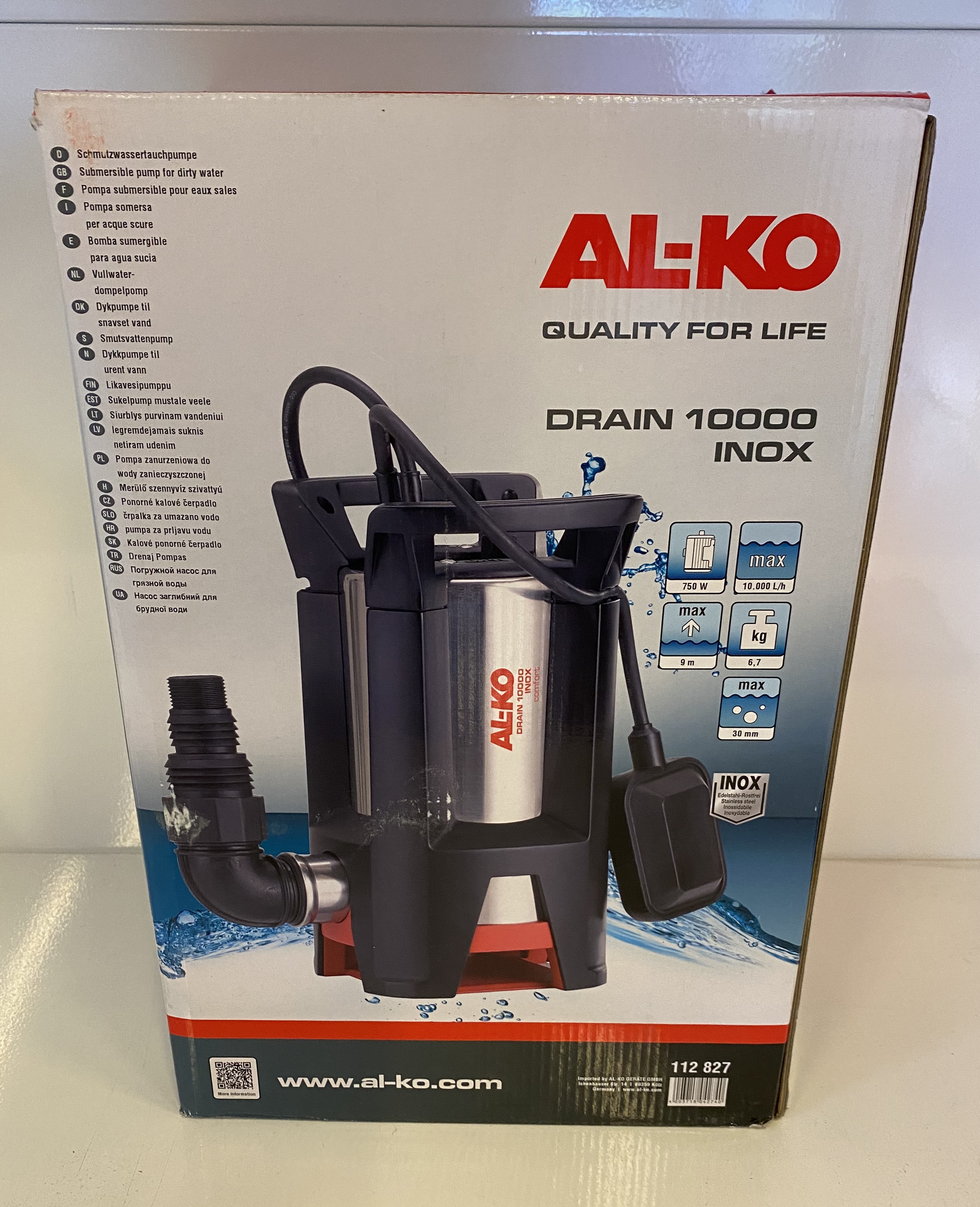 AL-KO Schmutzwassertauchpumpe AL-KO Drain 10000 Inox Comfort 112827