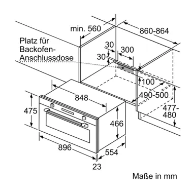 Siemens VB558C0S0 Einbau-Backofen, Edelstahl