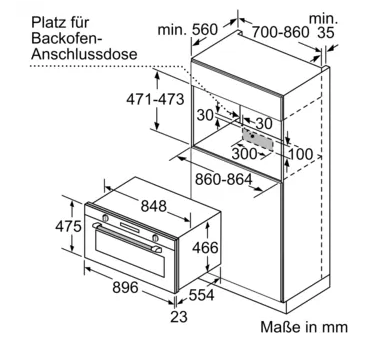Siemens VB558C0S0 Einbau-Backofen, Edelstahl