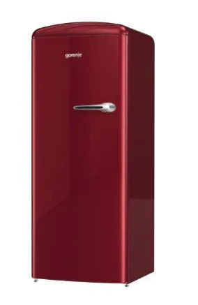 Gorenje ORB153R-L Retro-Kühlschrank, 60cm breit, Burgundy