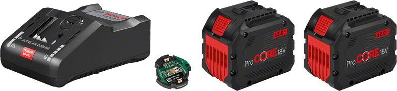 Bosch ProCORE Starter-Set 2 x ProCORE18V 12.0Ah + GAL 18V-160 C + GCY 42 (1600A016GY)