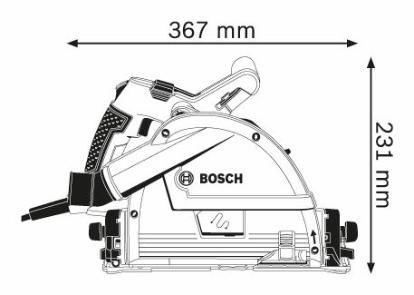Bosch Professional GKT55GCE Elektro-Tauchsäge inkl. L-Boxx + Zubehör (0601675002)