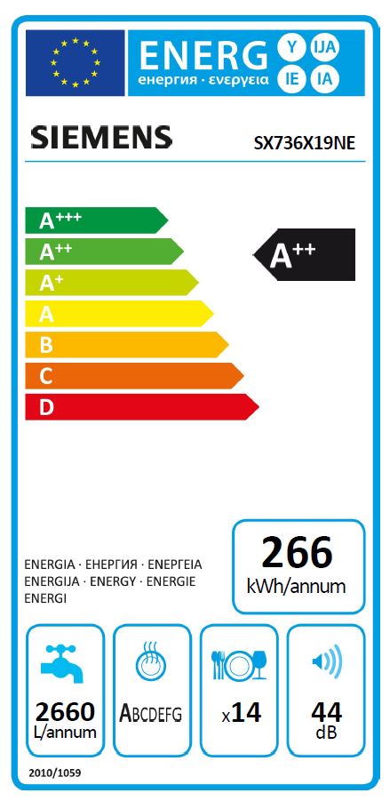 Siemens vollintegrierter Geschirrspüler 60cm SX736X19NE
