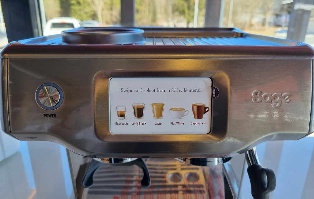 Sage SES880 The Barista Touch Espresso Machine, edelstahl