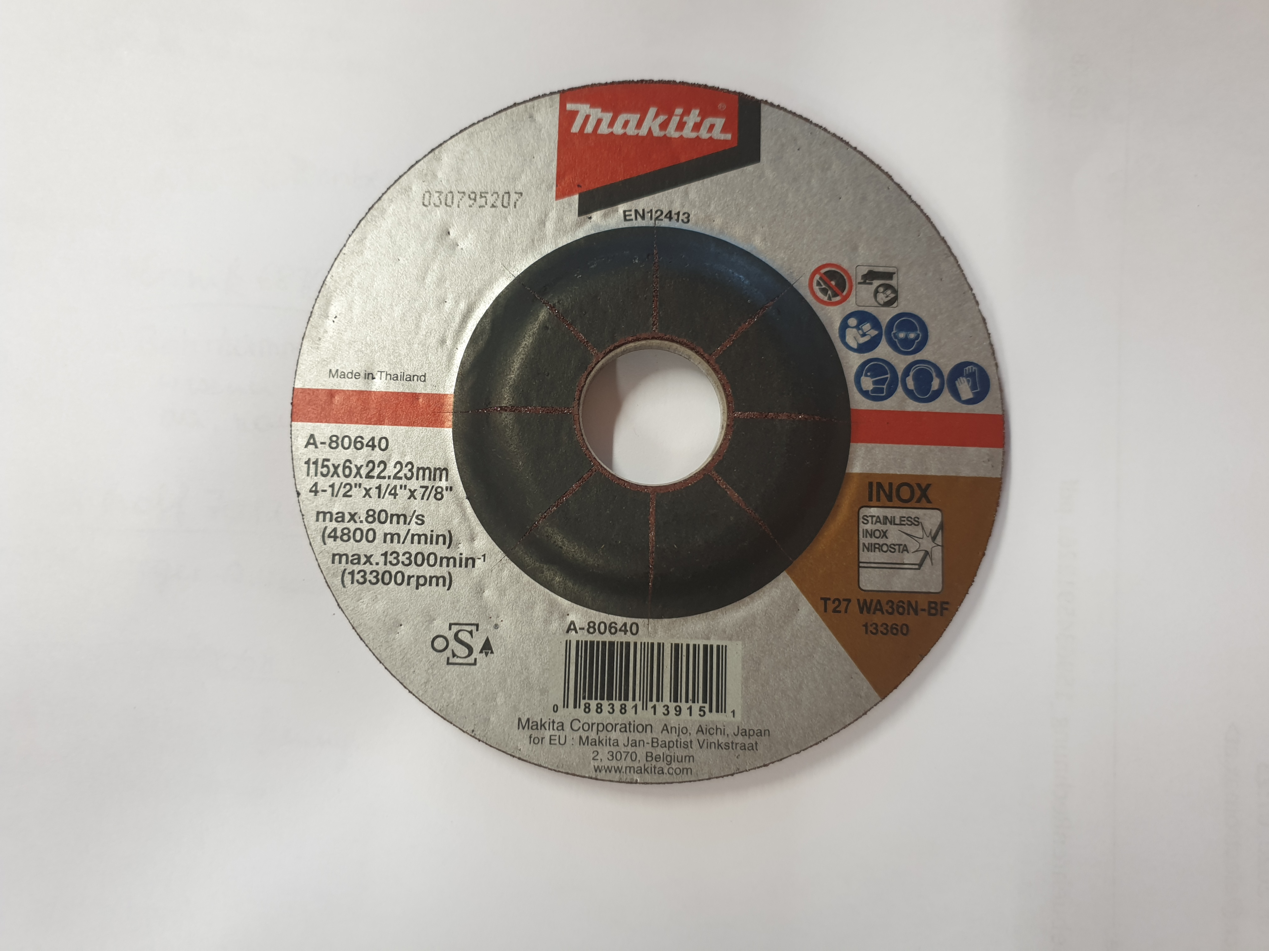 Makita Schruppscheibe für Edelstahl A-80640