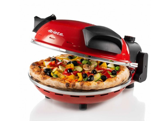 Ariete 0909 elektrischer Pizzaofen, rot