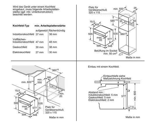 Bosch HNG6764B6 Serie 8 Einbau-Backofen mit Mikrowellen- und Dampffunktion