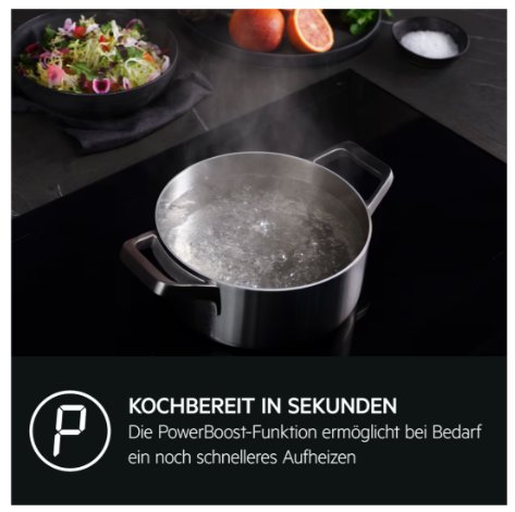 AEG IKE74471IB 6000 Flex / Autarkes Induktionskochfeld / Hob²Hood / 68 cm