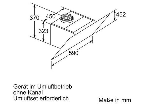 Siemens LC67KHM10 Wandesse, 60cm