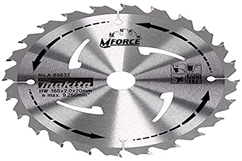 41Lo2-W1dNL-_SL500_ Makita A-89632 Kreissägeblatt M-Force 165mm - 24 Zähne
