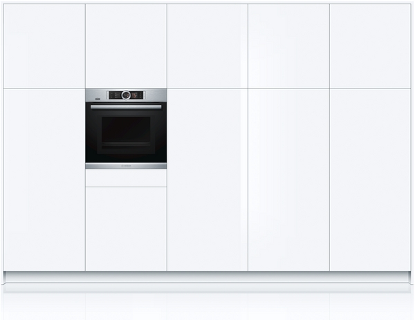 Bosch HNG6764S6 Serie 8 Einbau-Backofen mit Mikrowellen- und Dampffunktion