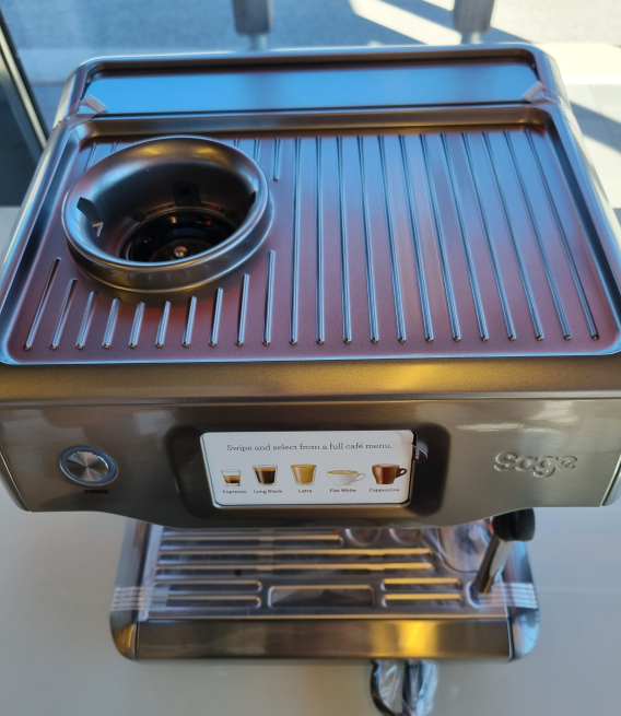 Sage SES880 The Barista Touch Espresso Machine, edelstahl