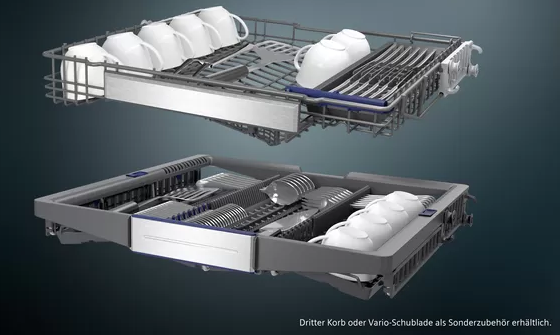 Siemens SN43HS01BD iQ300 Unterbau-Geschirrspüler, 60cm, Edelstahl