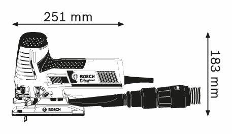 Bosch Professional GST 160 CE Elektro-Pendelhubstichsäge inkl. L-Boxx + Zubehör (0601517000)