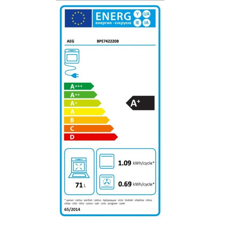 AEG SenseCook Pyrolyse Backofen mit Kerntemperatursensor (BPE742220B)