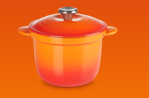 Le Creuset Cocotte Eye mit Poteriedeckel, 18cm, ofenrot (41110180900460)