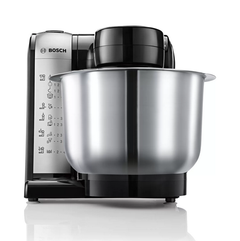 Bosch Küchenmaschine (MUM48A1), Schwarz-Silber