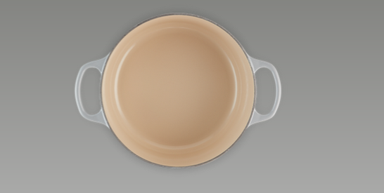 Le Creuset Signature Bräter, rund, 24cm, perlgrau (21177245412430)