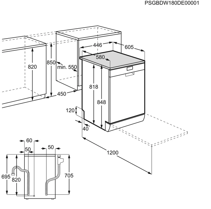 Aeg FFB62400PW 45cm Standspüler Weiß