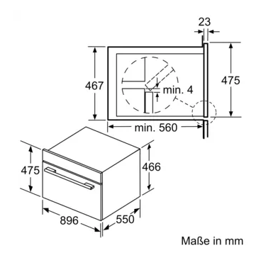 Siemens VB558C0S0 Einbau-Backofen, Edelstahl