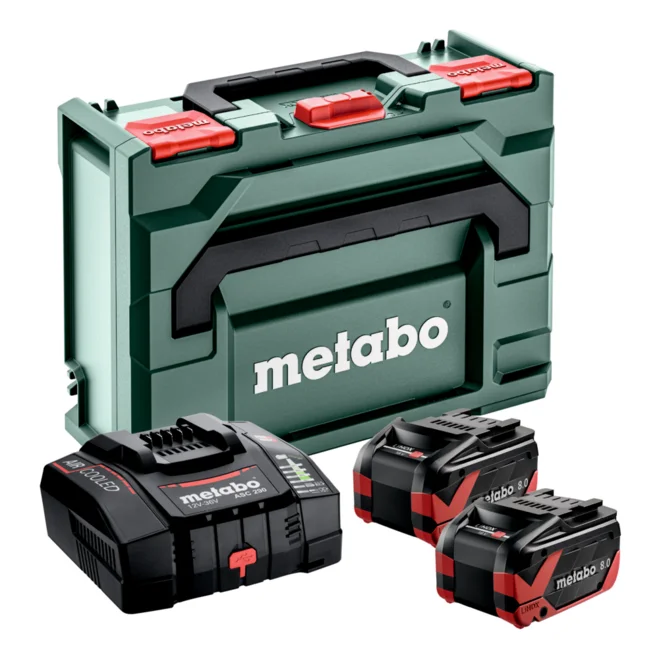 Metabo 685305000 - Basis-Set 2 xLiHDX 8.0 Ah + ASC 290 + metaBOX 145