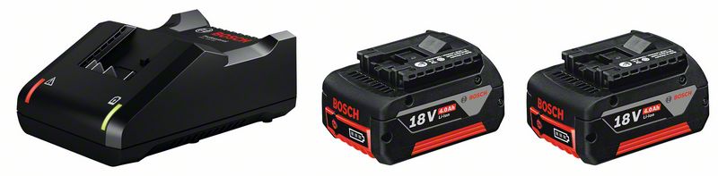 Bosch Starter-Set 2 x GBA 18V 4.0Ah + GAL 18V-40 Professional (1600A019S0)