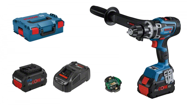 Bosch Professional GSB 18V-150 C (L) Akku-Schlagbohrschrauber mit 2x 8.0 Ah Akku (06019J5105)