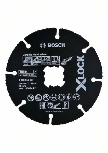 Bosch X-LOCK Trennscheibe Carbide Multi Wheel 115 mm (2608619283)
