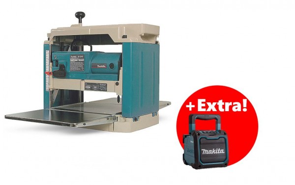 Makita 2012NB Dickenhobel + DMR200 Bluetoothlautsprecher Set