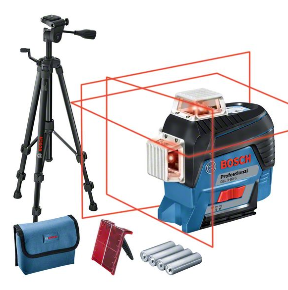 Bosch Professional Linienlaser GLL 3-80C + BT150 (0601063R01)