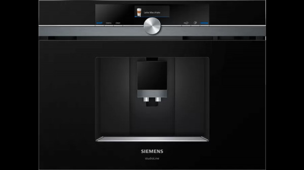 Siemens StudioLine CT836LEB6 iQ700 Einbau-Kaffee Vollautomat Schwarz