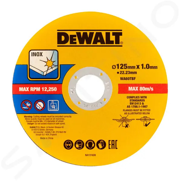 Satz Trennscheiben für Edelstahl 125x22,23 mm, 50 Stück DT20598