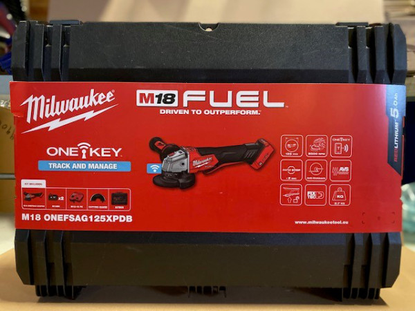 Milwaukee M18ONEFSAG125XPDB-502X ONE-KEY™ M18 Akku-Winkelschleifer